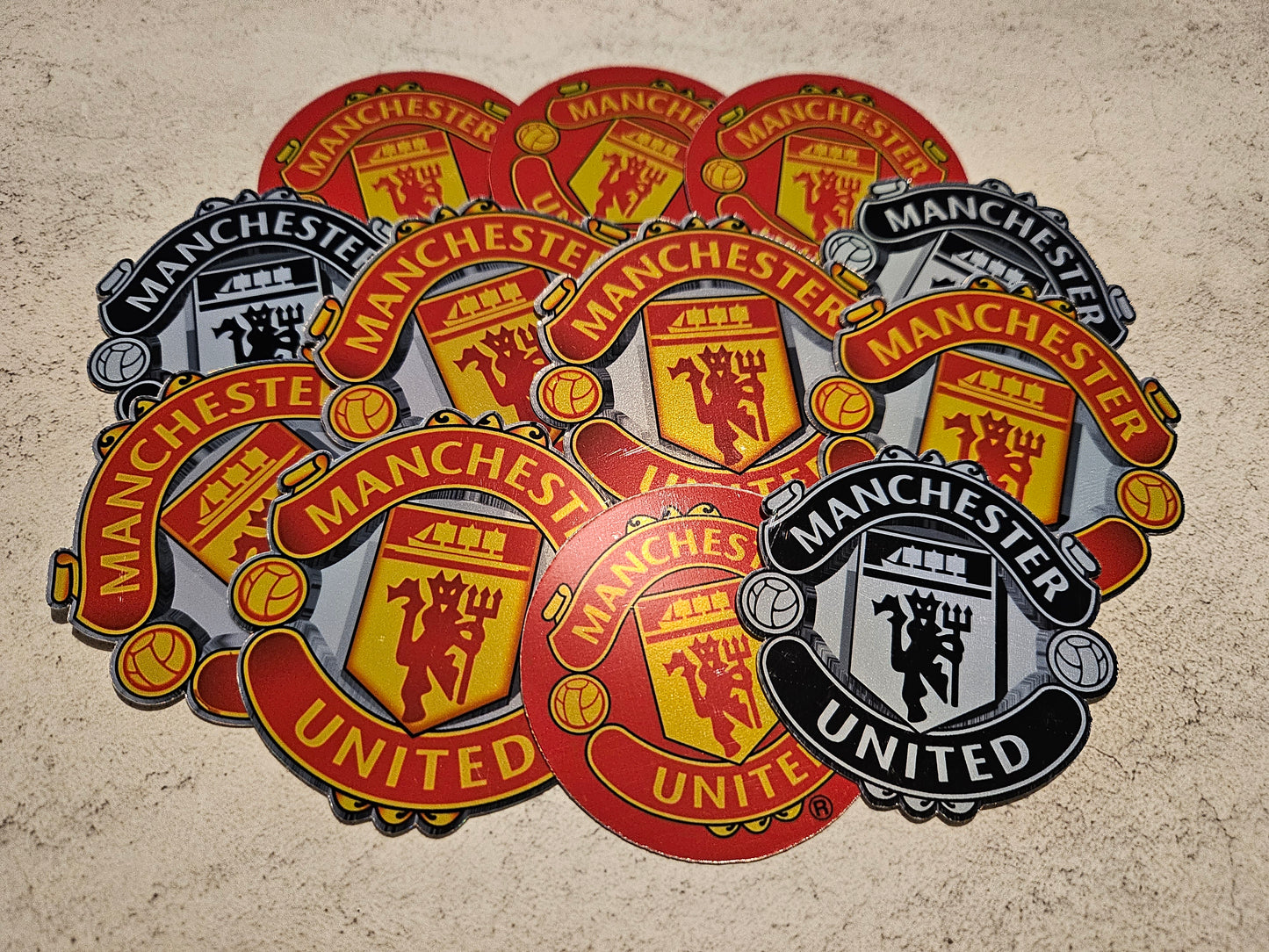 Manchester united holographic stickers