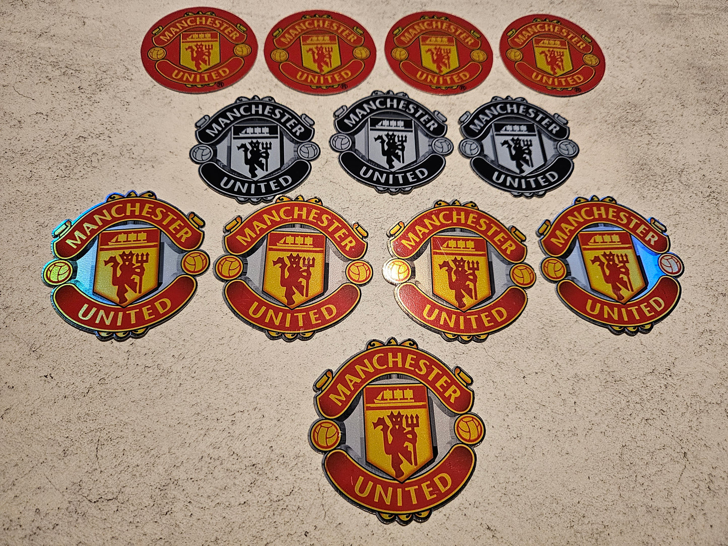 Manchester united holographic stickers