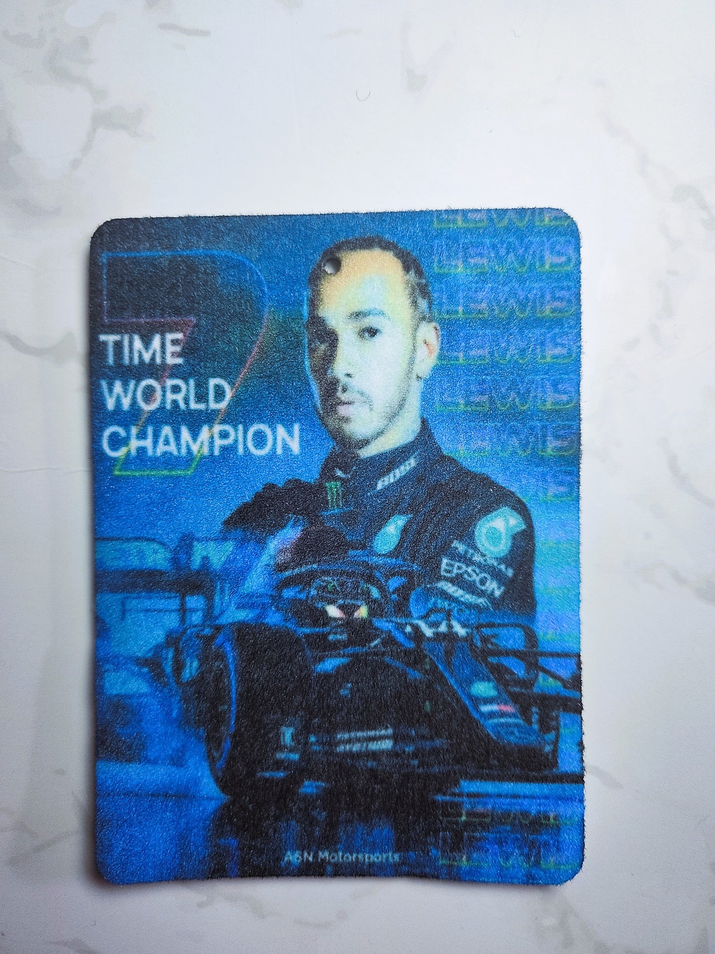 2 F1 MERCEDES , LEWIS HAMILTON, Car Air Freshener Double Sided , various scents