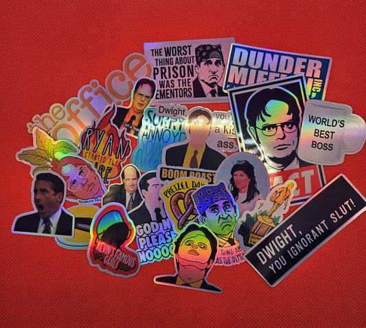 21 The Office Holographic Stickers