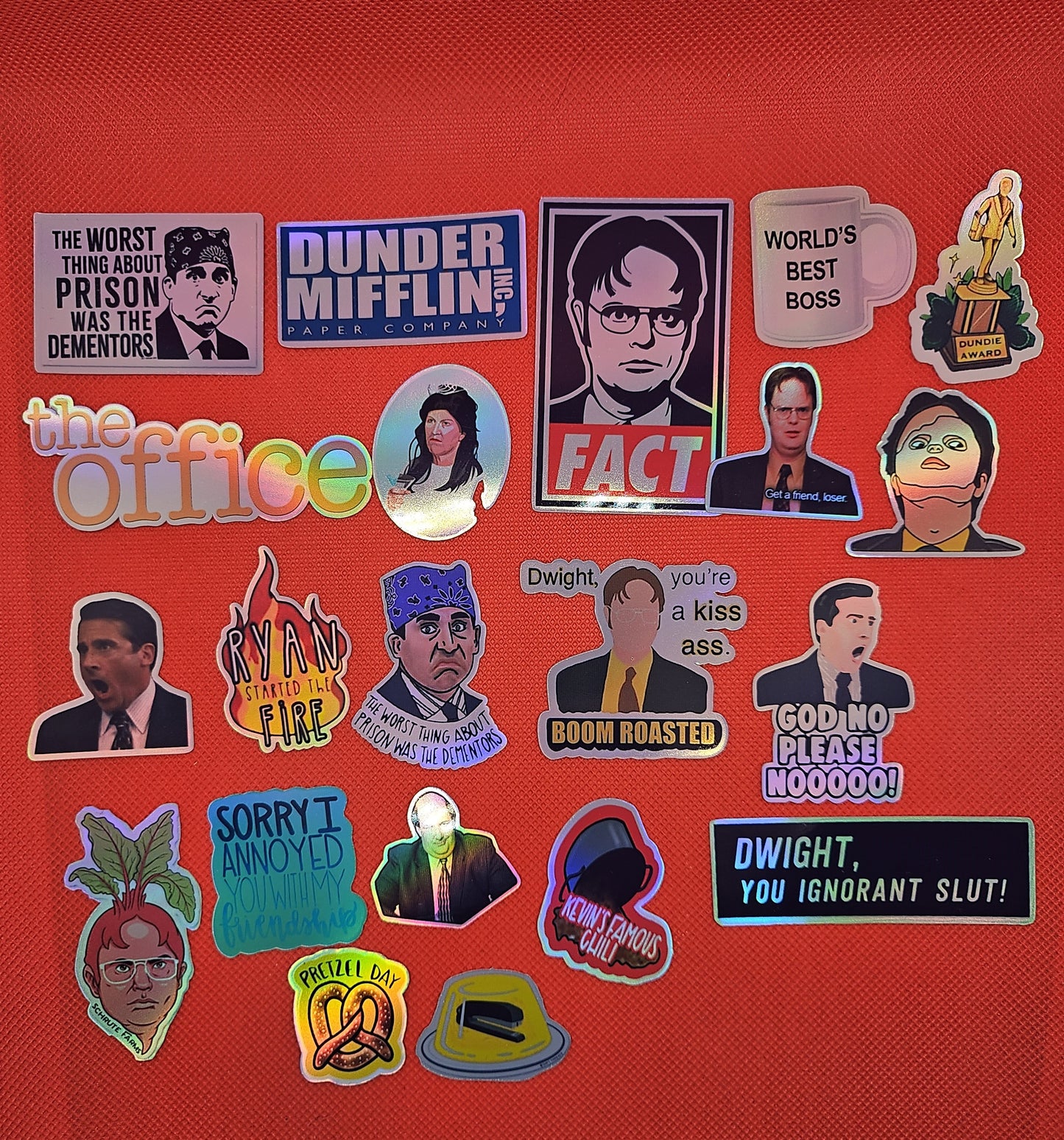 21 The Office Holographic Stickers