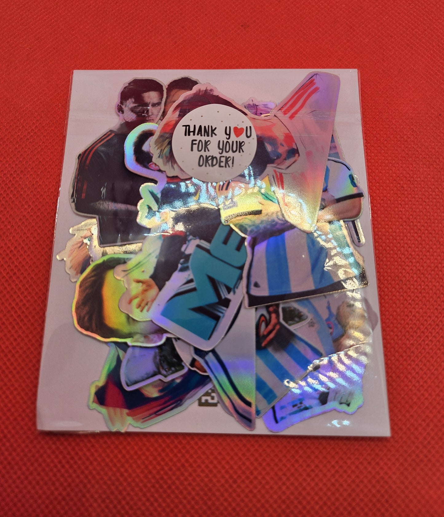 15 holographic stickers with Lionel Messi