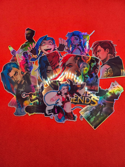 Arcane: League of Legends Inspired Holographic Sticker Set