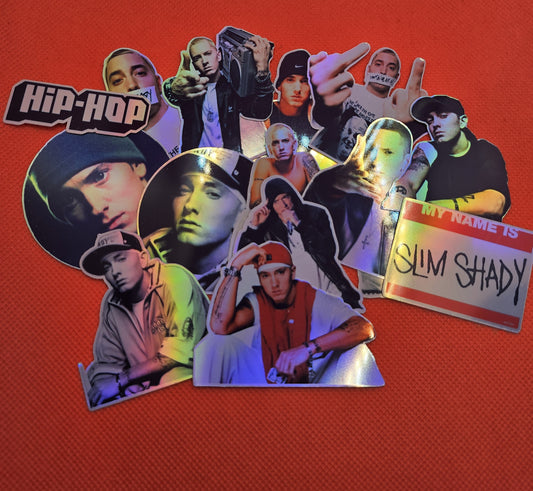 Holographic Eminem Stickers – Perfect for Fans