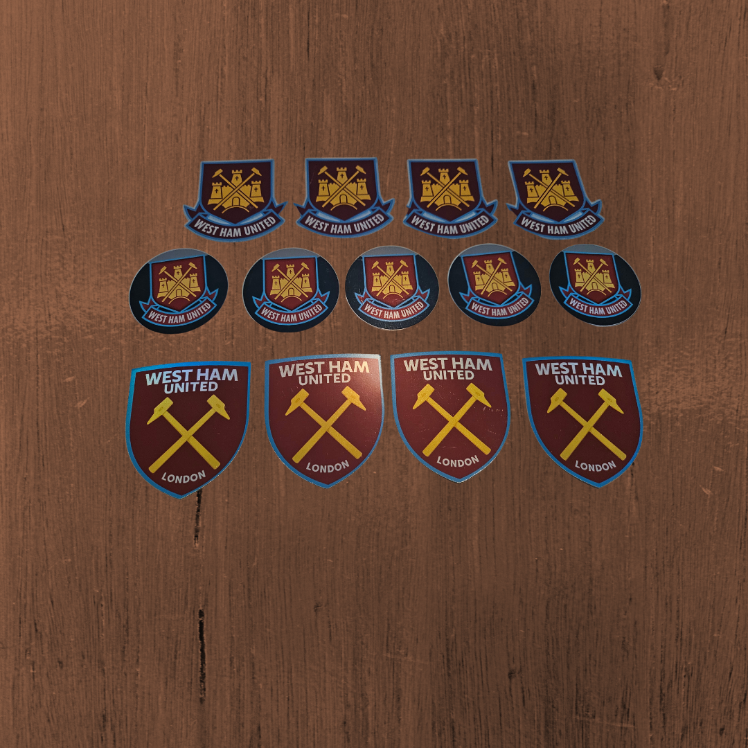 west ham united holographic stikers