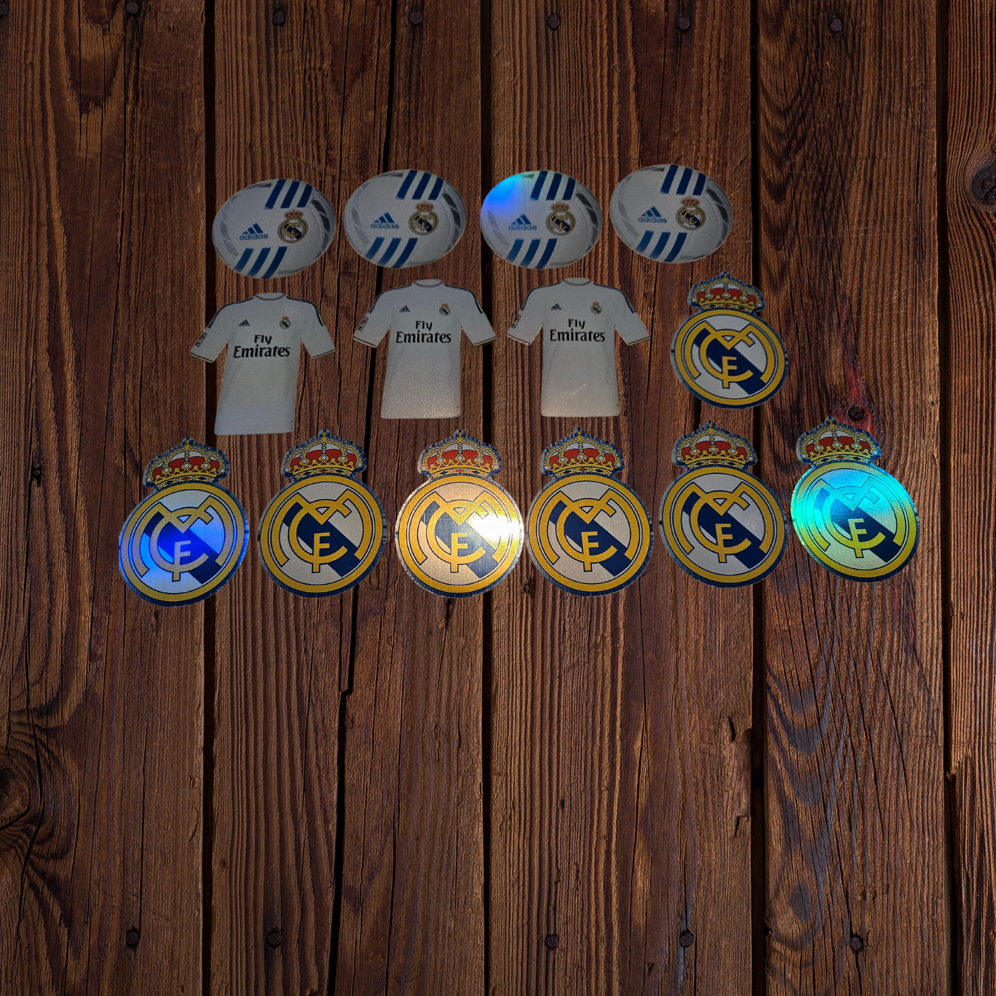 Real madrid holographic stickers