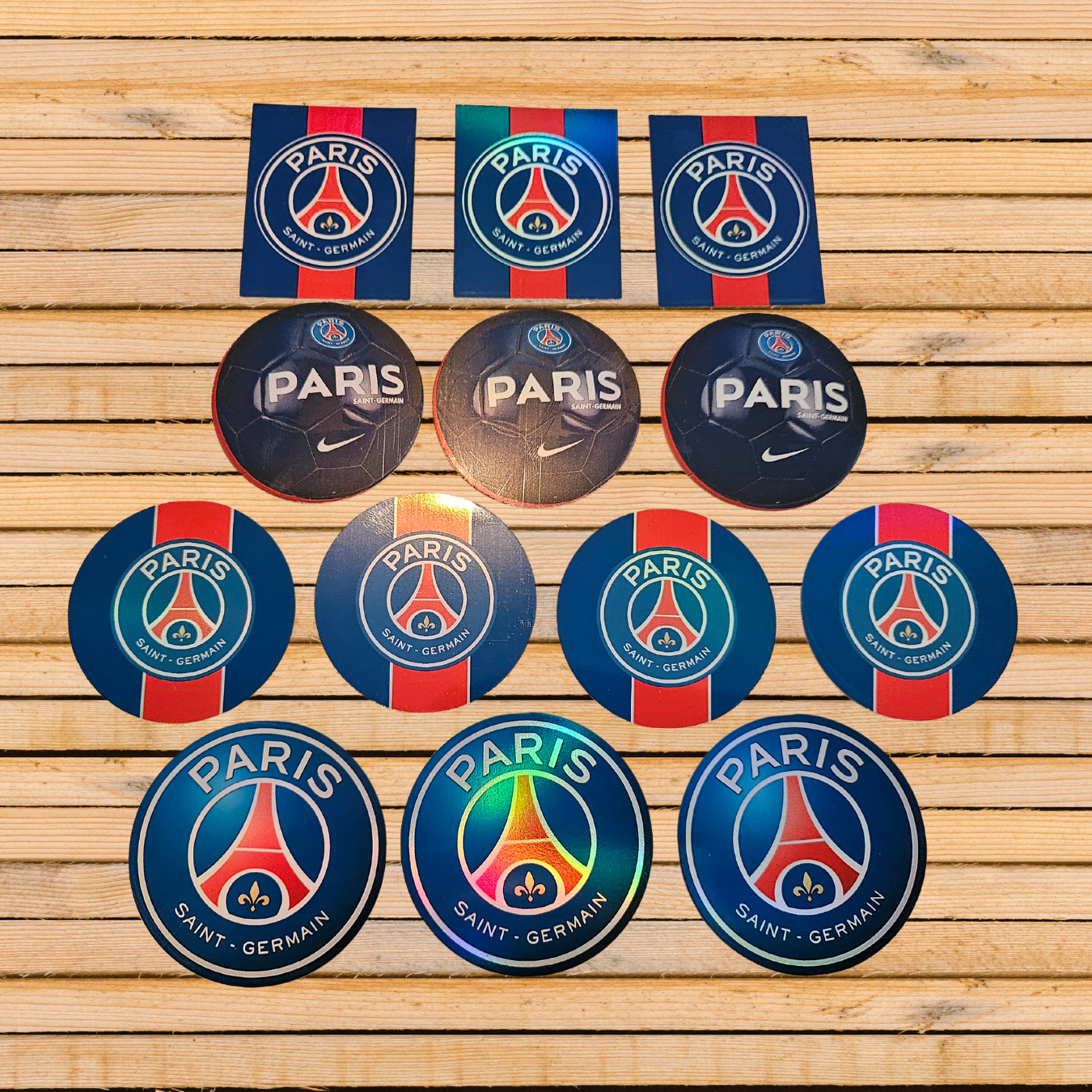 Paris saint germain holographic stickers