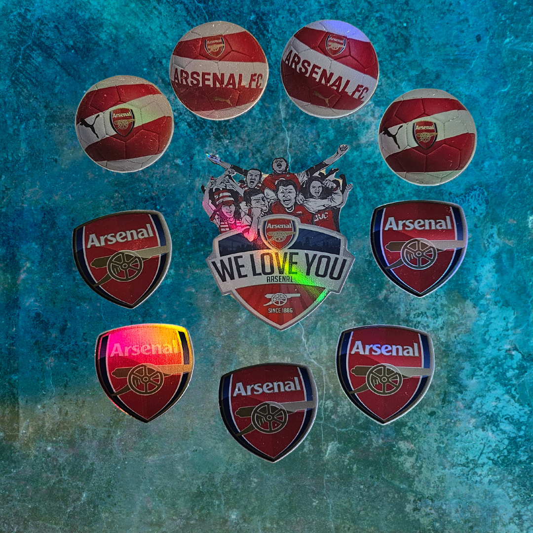 Arsenal holographic stickers