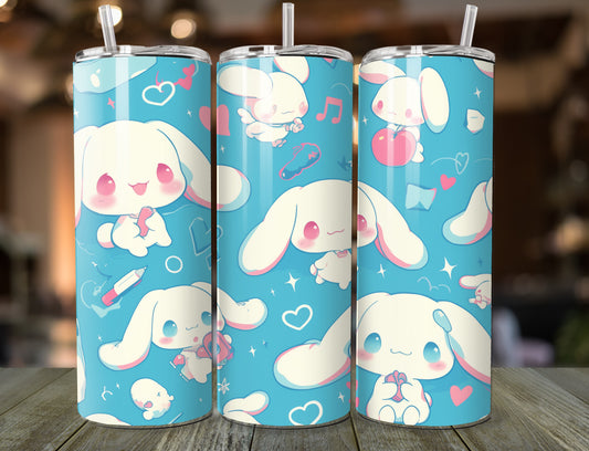 Sanrio Cinnamoroll 20oz Tumbler - Stainless Steel Insulated with Straw & Lid