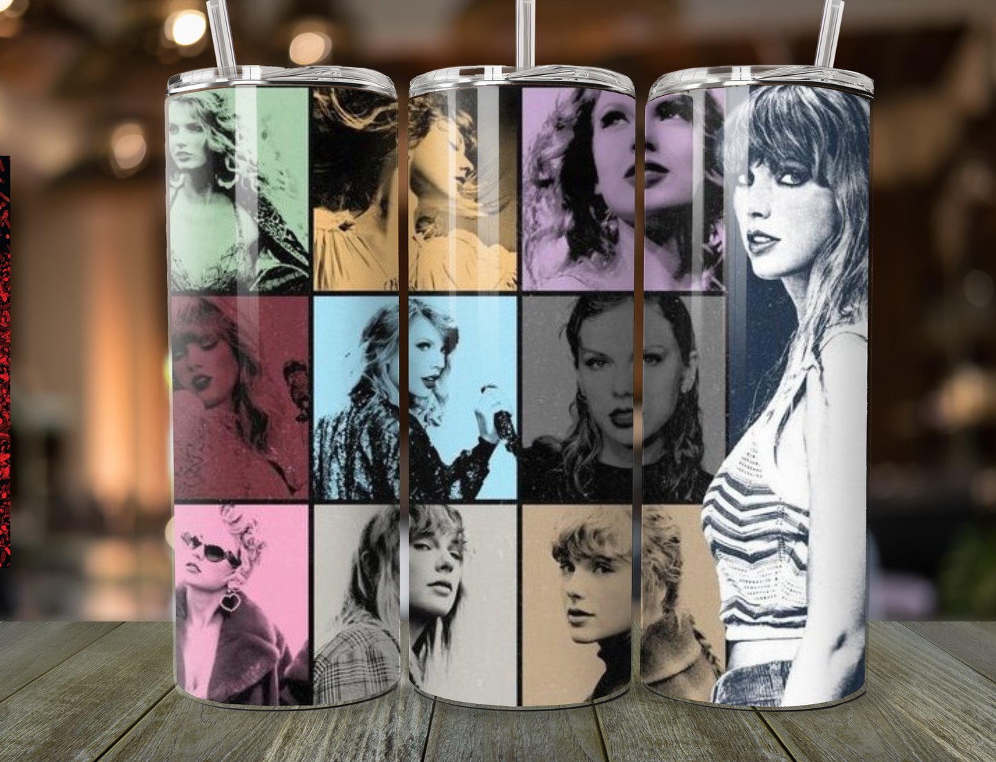 Custom Taylor Swift Stainless Steel Tumbler 20 oz with straw