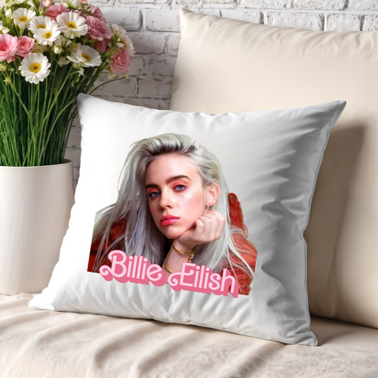 Billie Eilish Decorative Pillow 40 x 40 cm – Stylish Throw Cushion for Fans