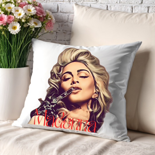 Custom Madonna Throw Pillow 40x40 cm - Stylish Decorative Cushion for Fans