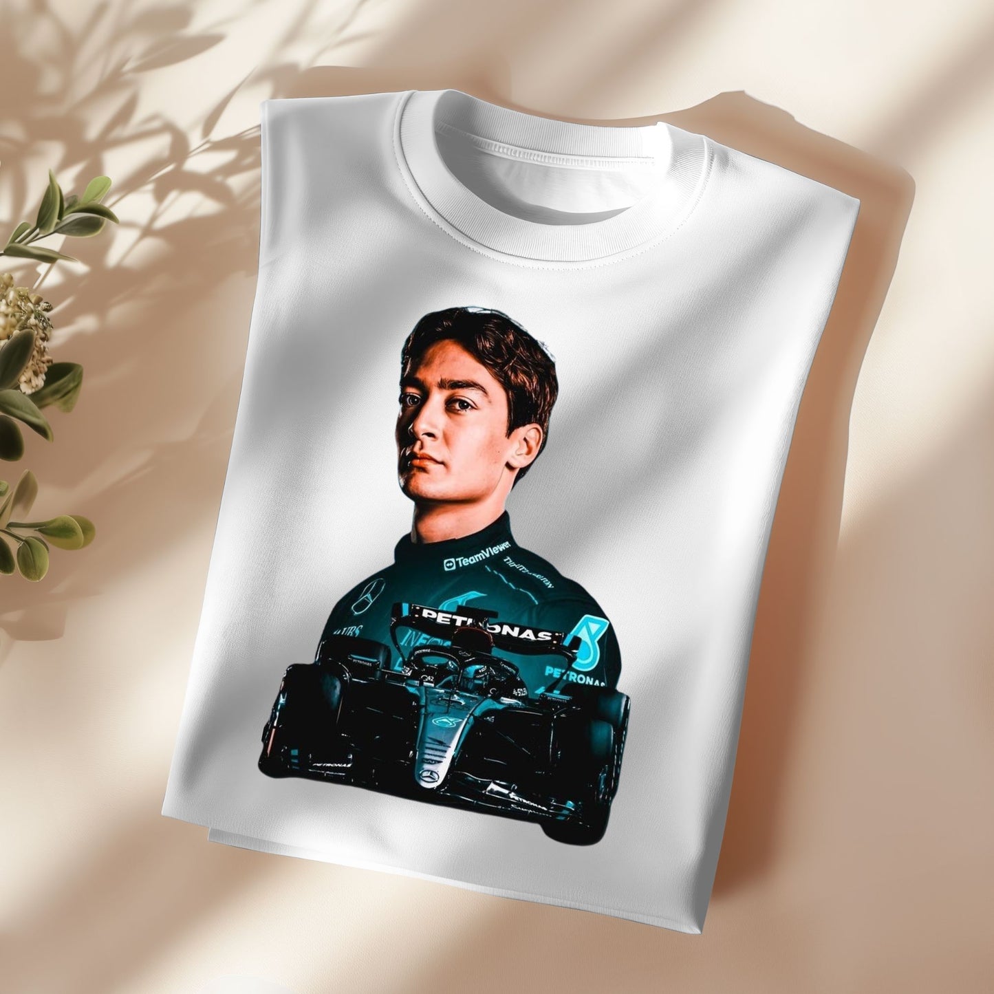 George Russell Inspired T-Shirt 100% cotton – F1 Racing Fan Apparel