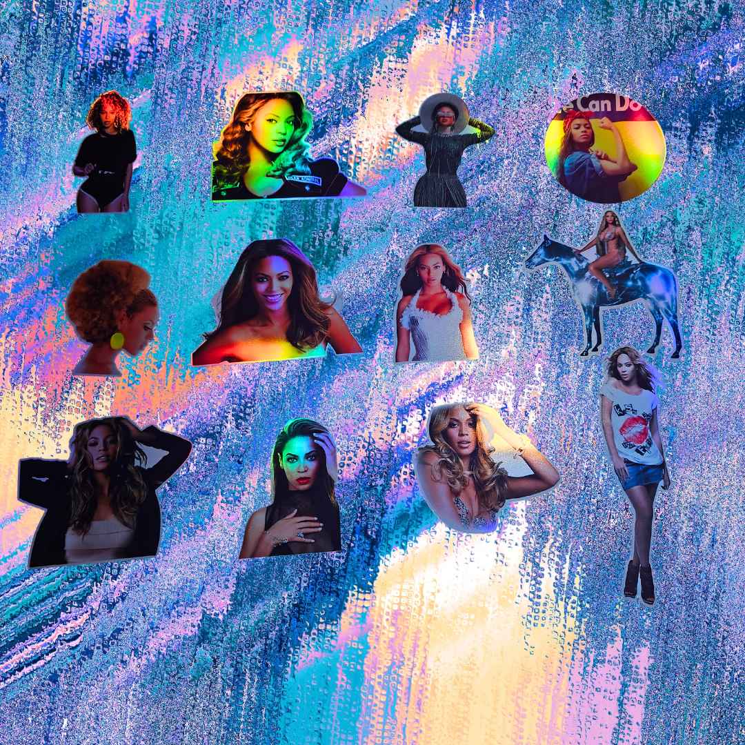 Beyonce holographic stickers