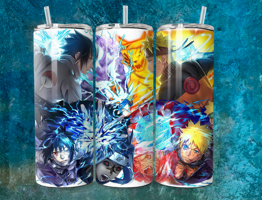 Naruto Tumbler with Straw. 20 oz