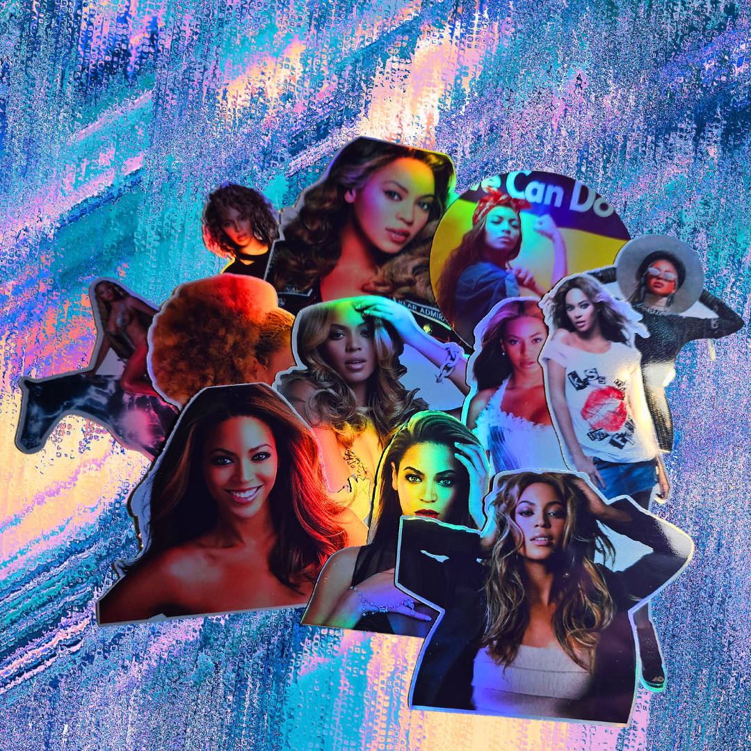 Beyonce holographic stickers